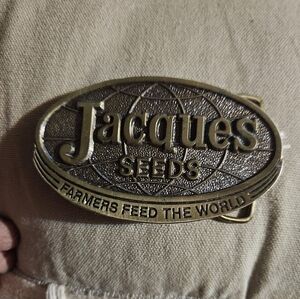 Vintage Jaques Seed Advertizing Buckle